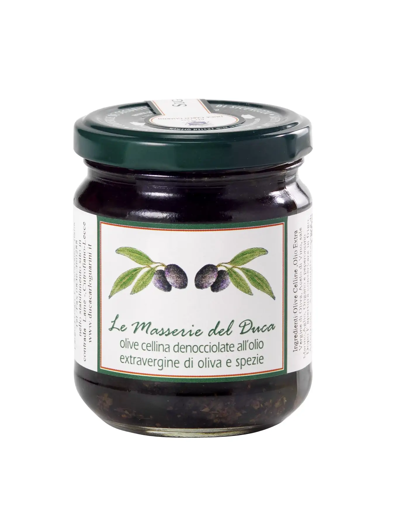 olive celline denocciolate in olio d'oliva e spezie