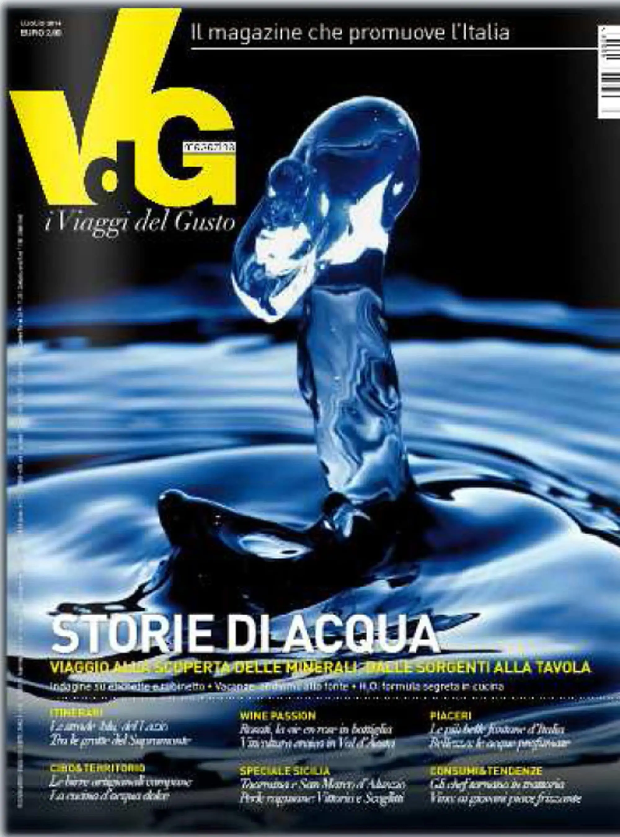 vdg magazine cover luglio 2014 vini guarini