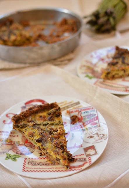 ricetta quiche di asparagi croccanti e caprino in crosta integrale ai pomodori secchi omindipanpepato