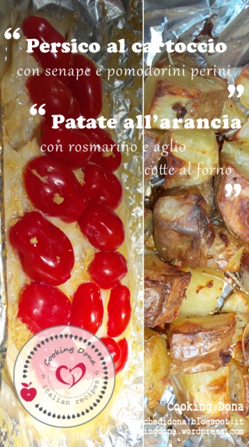 ricetta persico al cartoccio patate alla arancia e rosmarino al forno cooking dona