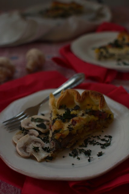 Ricetta quiche champignons omini di panpepato