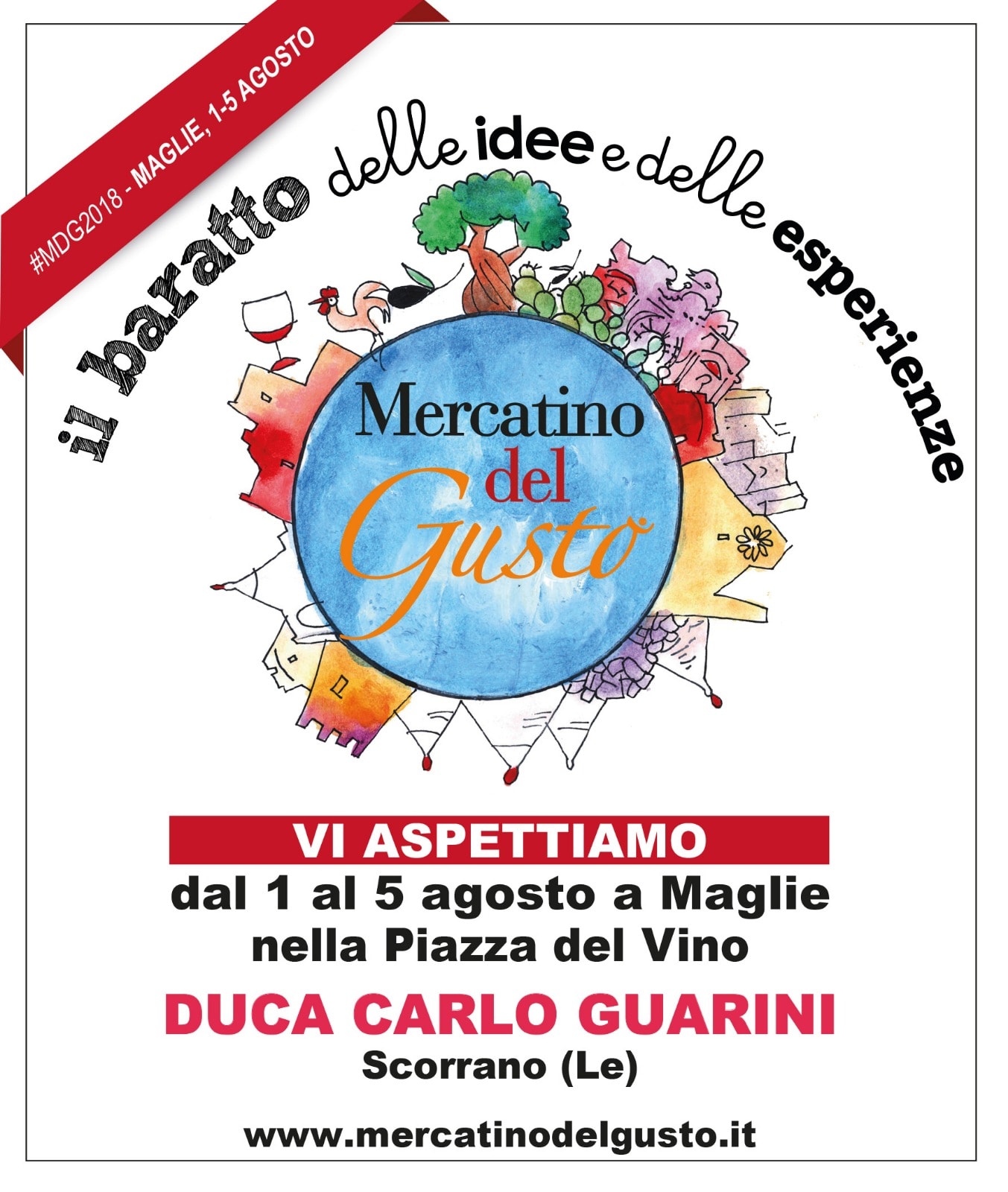 mercatino del gusto agosto maglie vini guarini