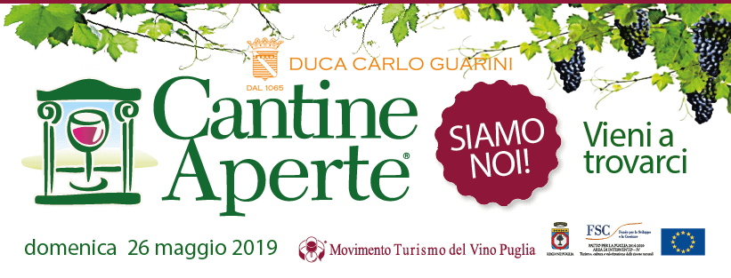 Cantine aperte puglia maggio vini guarini