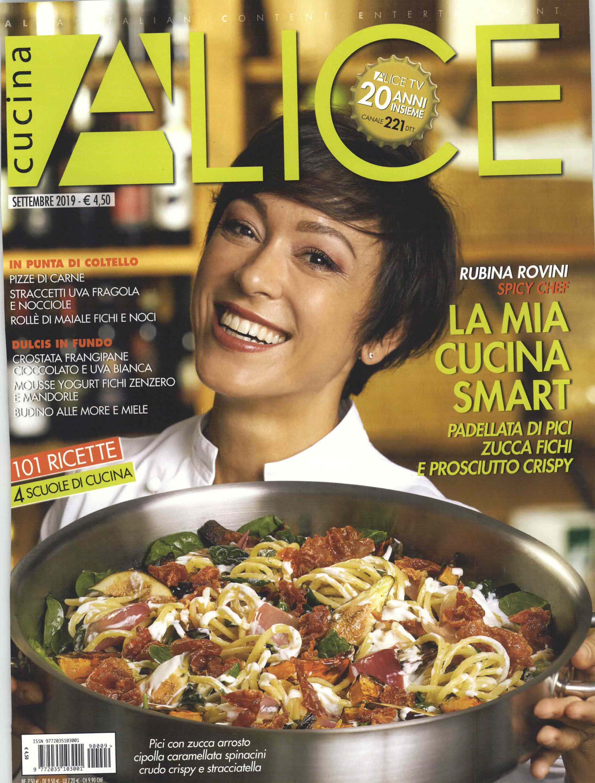 Alice Cucina cover settembre vini duca carlo guarini